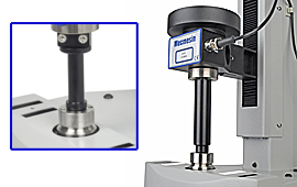Precise user-adjustment of axial alignment ensures accuracy of measurement of very low closure torques